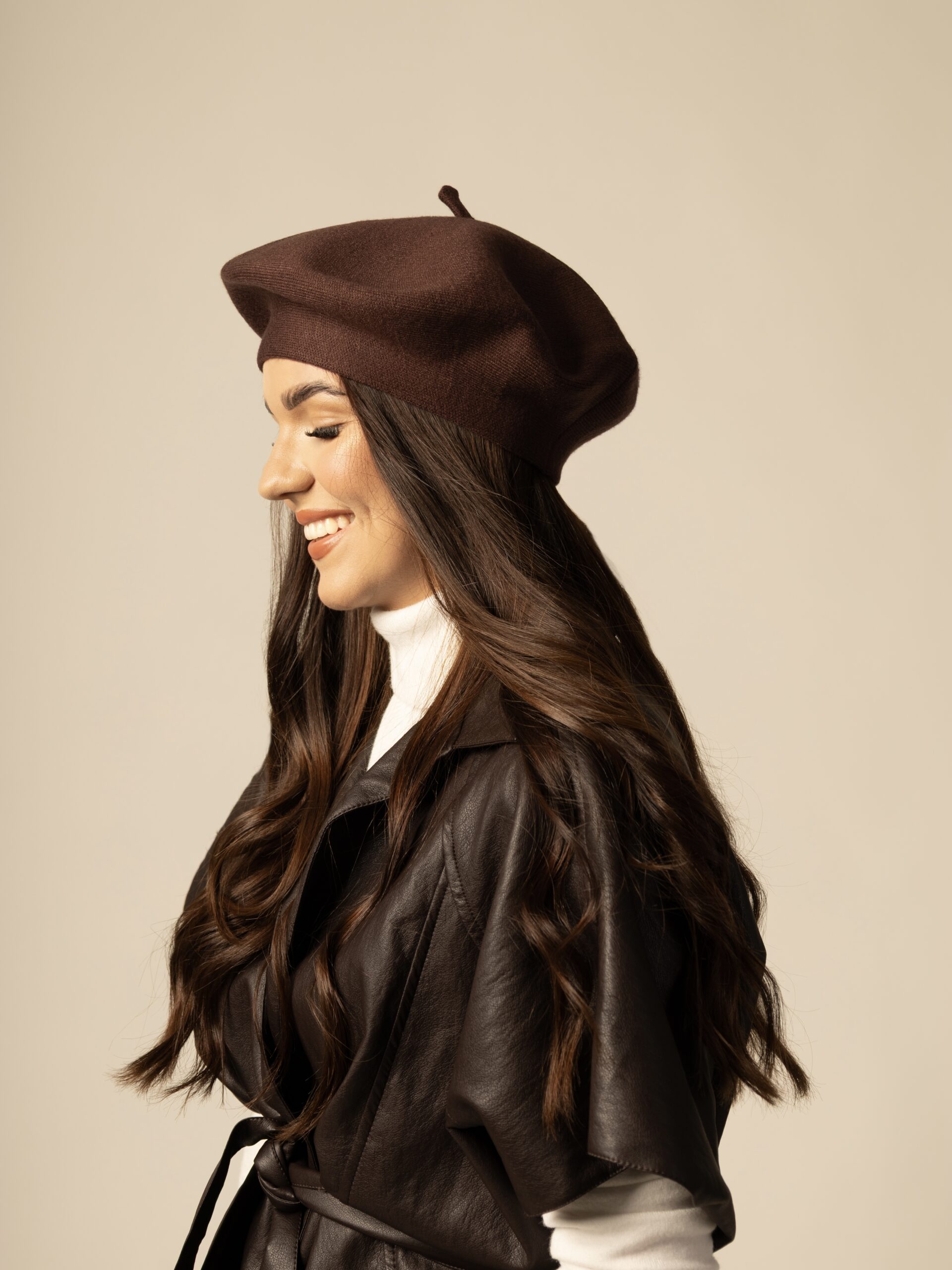 BERET BRĄZOWY FRANCE